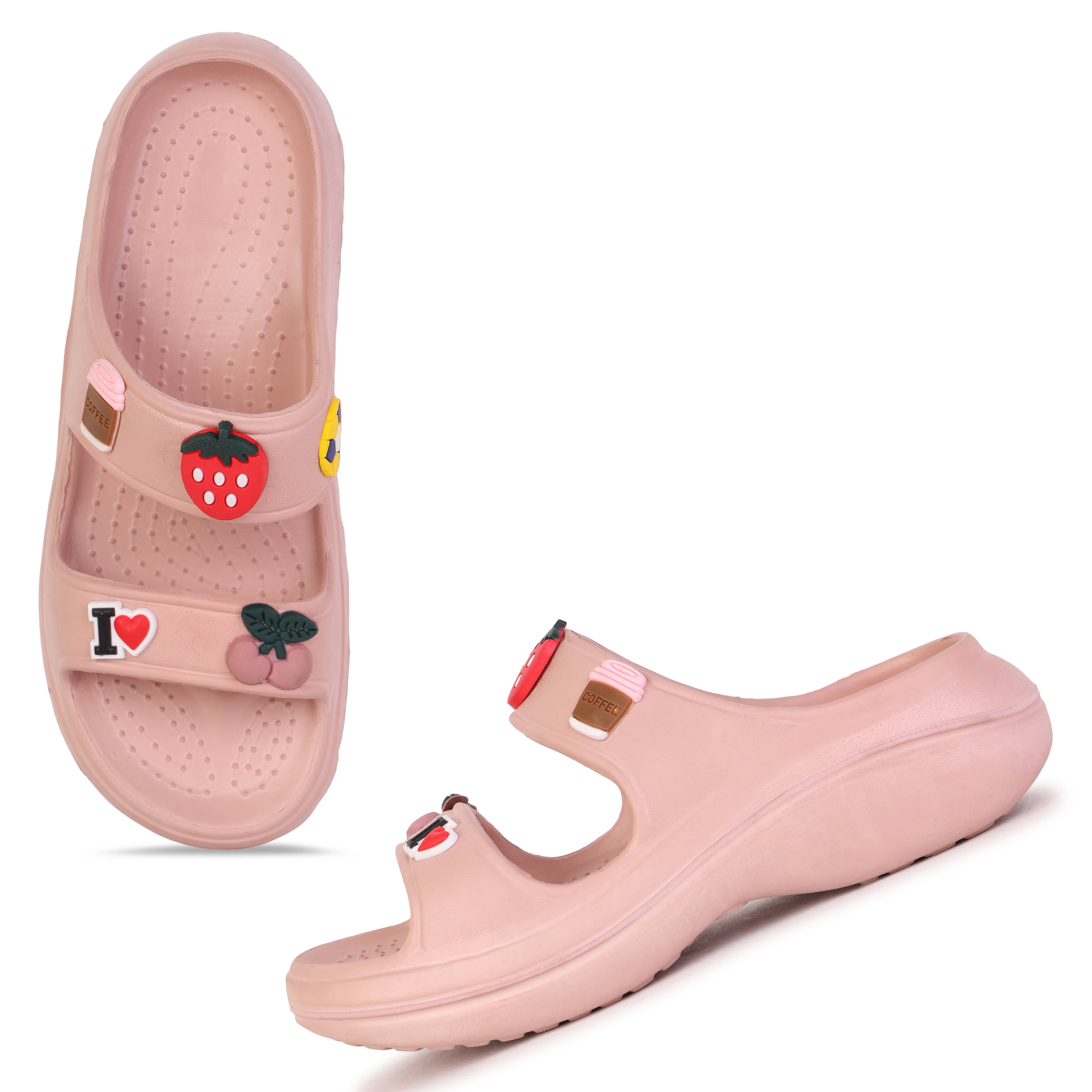 PENNEN Multi Color Women's Floater Sandals     			PENNEN Multi Color Women's Floater Sandals