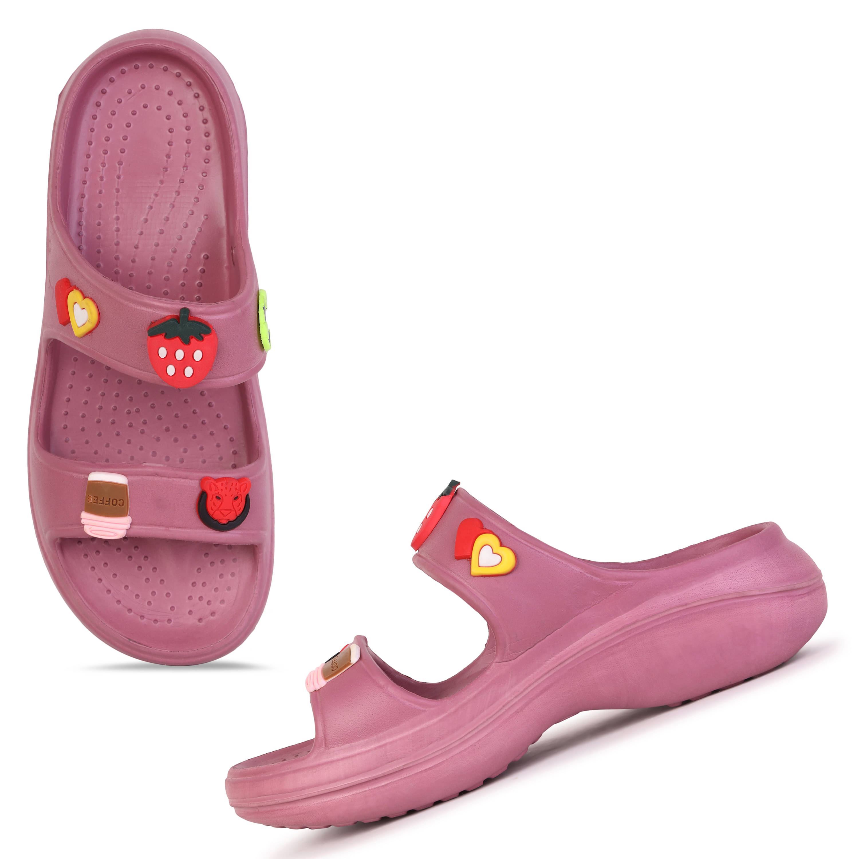     			PENNEN Pink Women's Floater Sandals