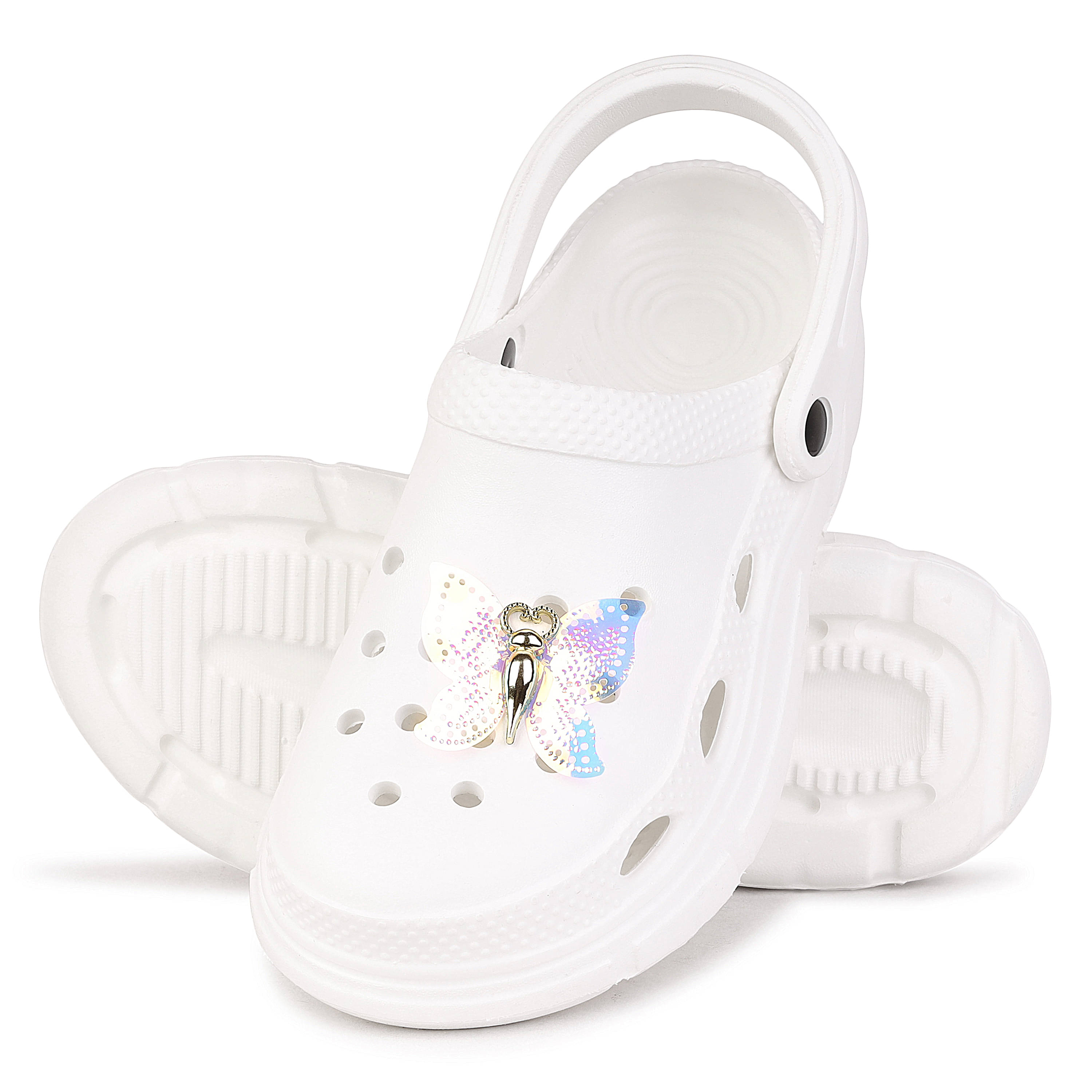 PENNEN White Women's Floater Sandals     			PENNEN White Women's Floater Sandals