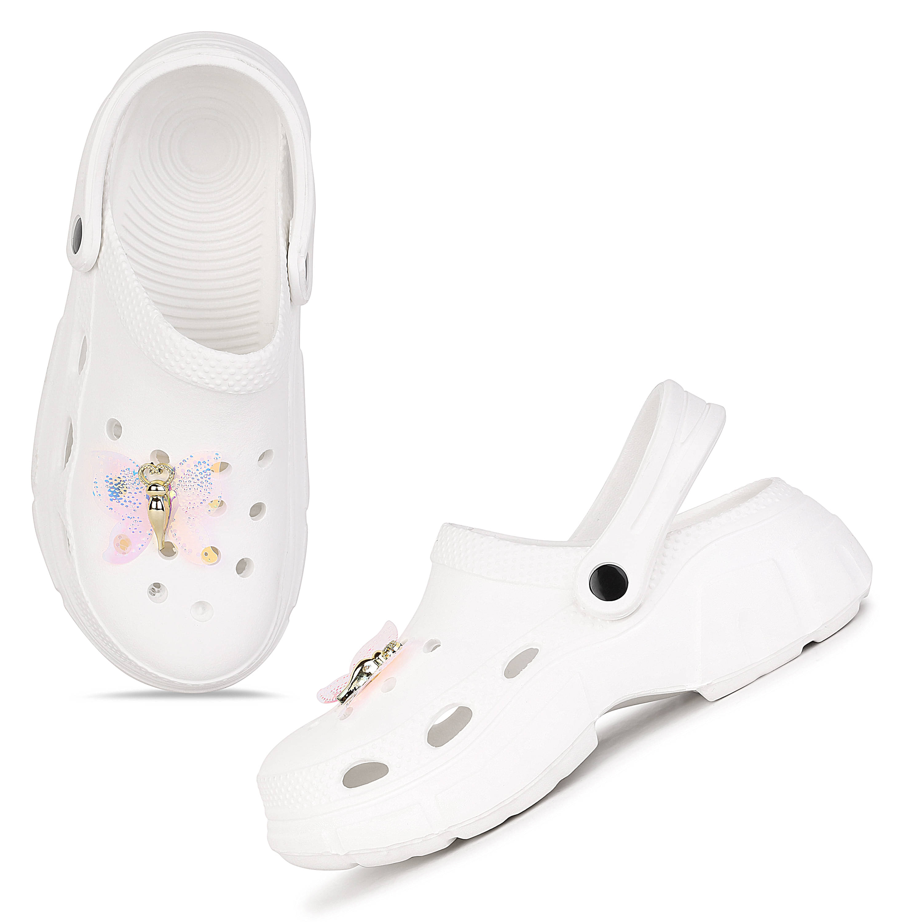     			PENNEN White Women's Floater Sandals
