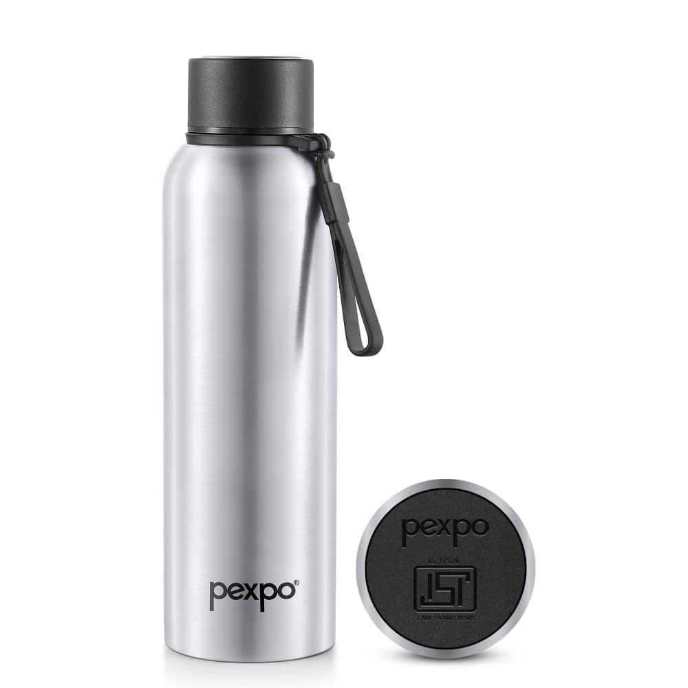     			Pexpo Bravo Silver Thermosteel Flask ( 700 ml )