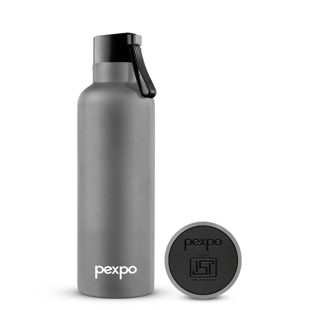     			Pexpo Oslo Dark Grey Thermosteel Flask ( 500 ml )