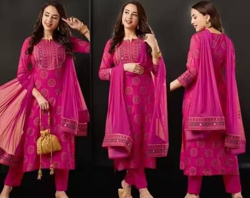     			RPD FASHIOB Women Cotton Printed Straight Kurti With Pants ( Red )