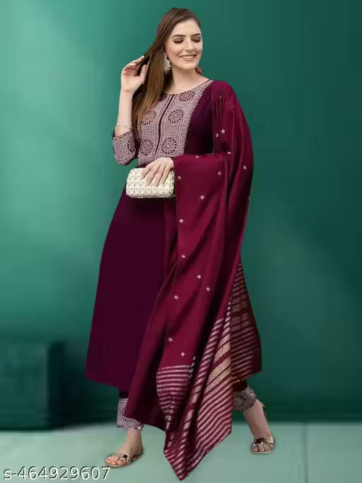     			RPD FASHIOB Women Cotton Printed Straight Kurti With Pants ( Brown )