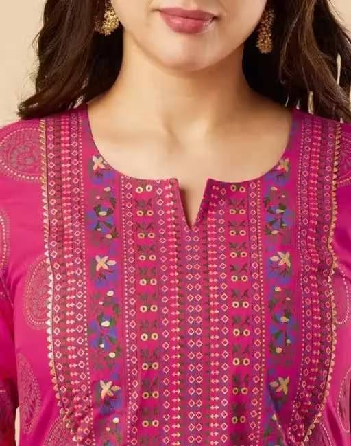     			RPD FASHIOB Women Cotton Printed Straight Kurti With Pants ( Red )