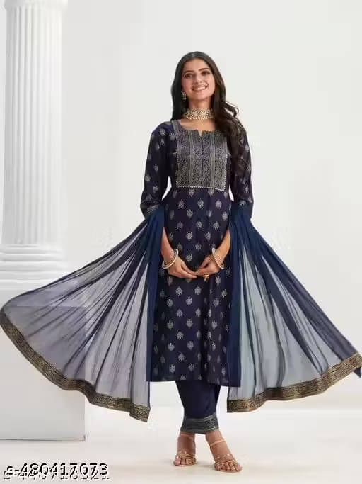 RPD FASHIOB Women Cotton Printed Straight Kurti With Pants ( Blue )     			RPD FASHIOB Women Cotton Printed Straight Kurti With Pants ( Blue )
