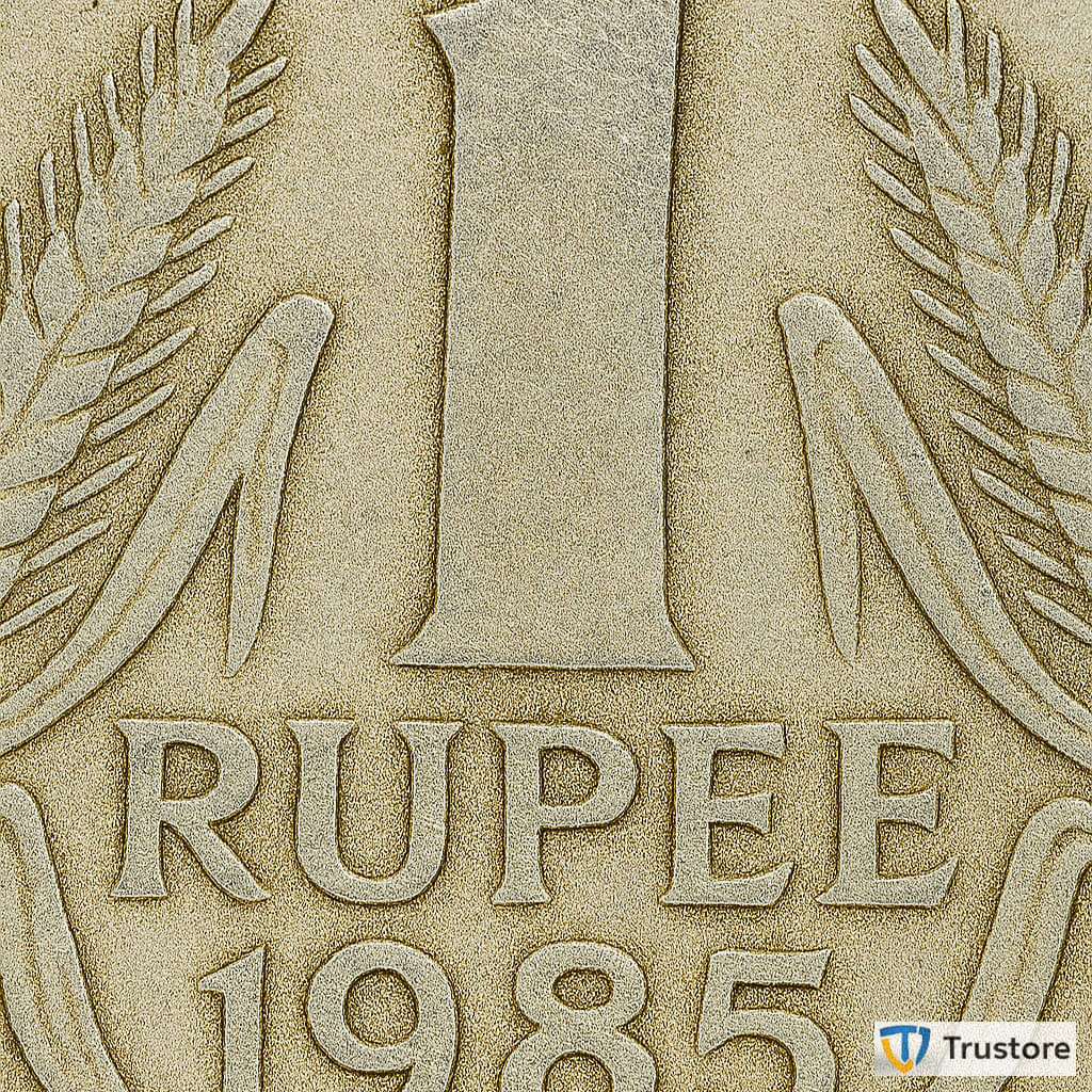 ✨ Rare 1 Rupee 1985 ✨ Star/Hyderabad Mint ⭐ India Old Coin ⭐ EX- Rare | Trustore Exclusive ⭐ ✨ Rare 1 Rupee 1985 ✨ Star/Hyderabad Mint ⭐ India Old Coin ⭐ EX- Rare | Trustore Exclusive ⭐