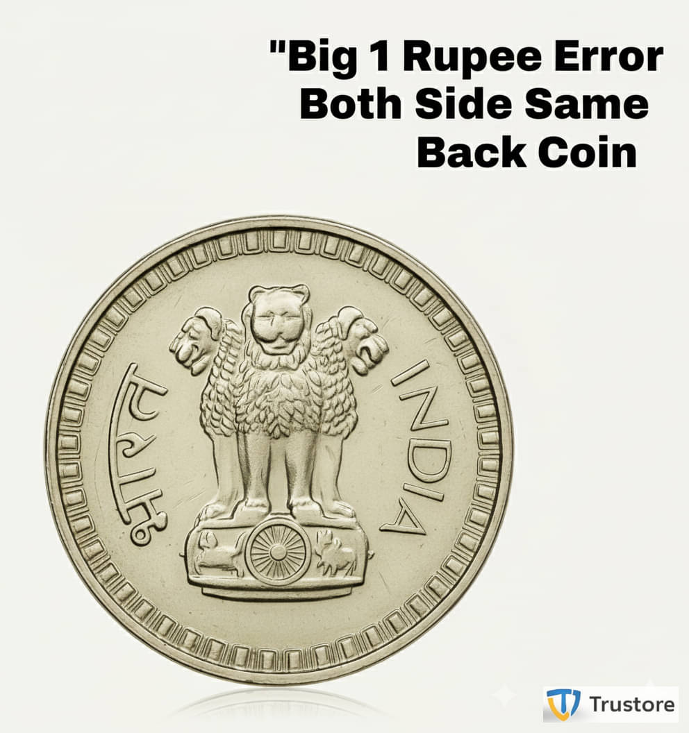    			✨Rare Dabbu Big 1 Rupee ✨ Both Side Same/Sho-lay Error ⭐ India Old Coin ⭐ EX- Rare | Trustore Exclusive ⭐