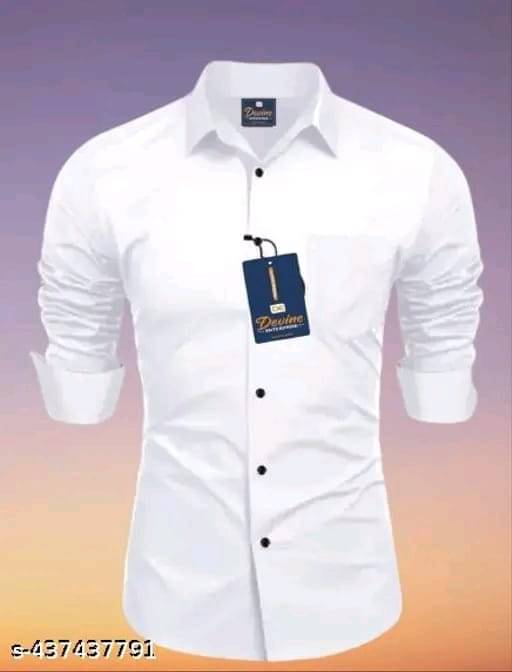 Sangani Cotton Blend Regular Fit Self Design Full Sleeves Men's Casual Shirt - White ( Pack of 1 ) Sangani Cotton Blend Regular Fit Self Design Full Sleeves Men's Casual Shirt - White ( Pack of 1 )