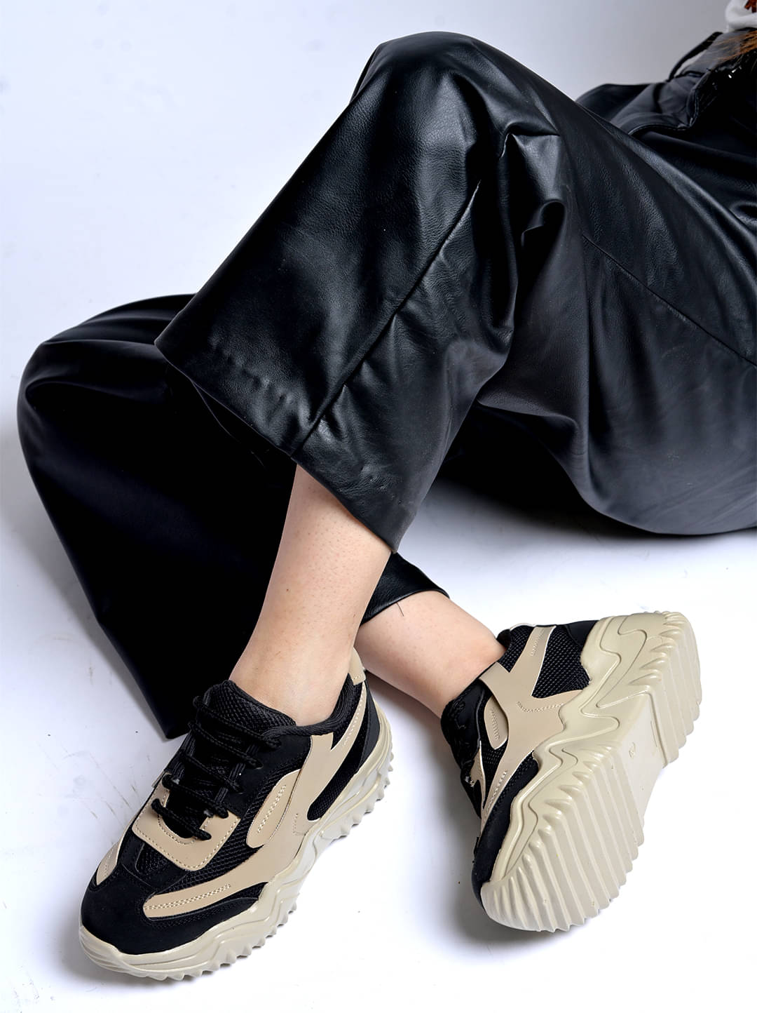 Stylestry Beige Women's Sneakers     			Stylestry Beige Women's Sneakers