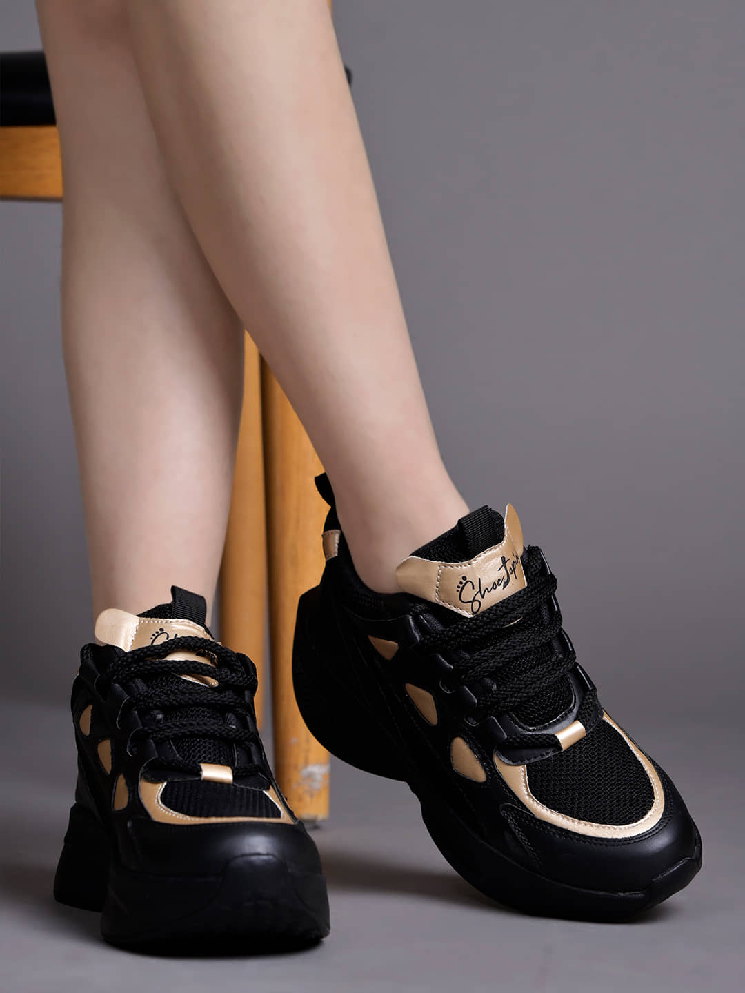 Stylestry Black Women's Sneakers - Casual Shoes | Buy online on ZillyBuy