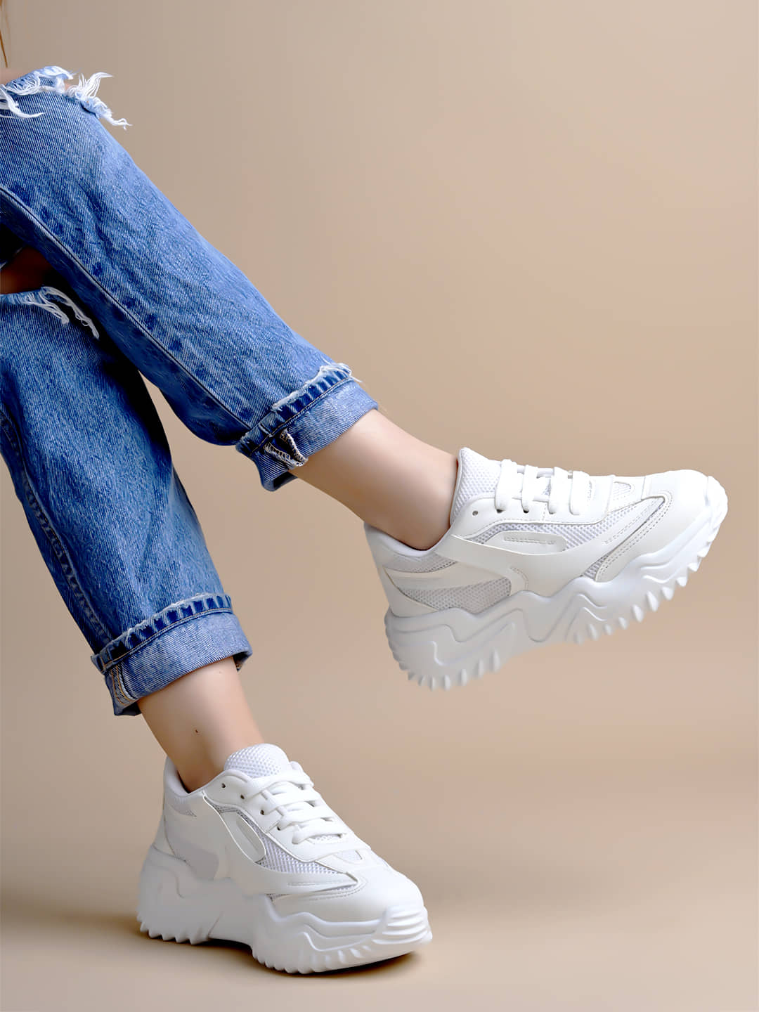Stylestry White Women's Sneakers - Casual Shoes | Buy online on ZillyBuy