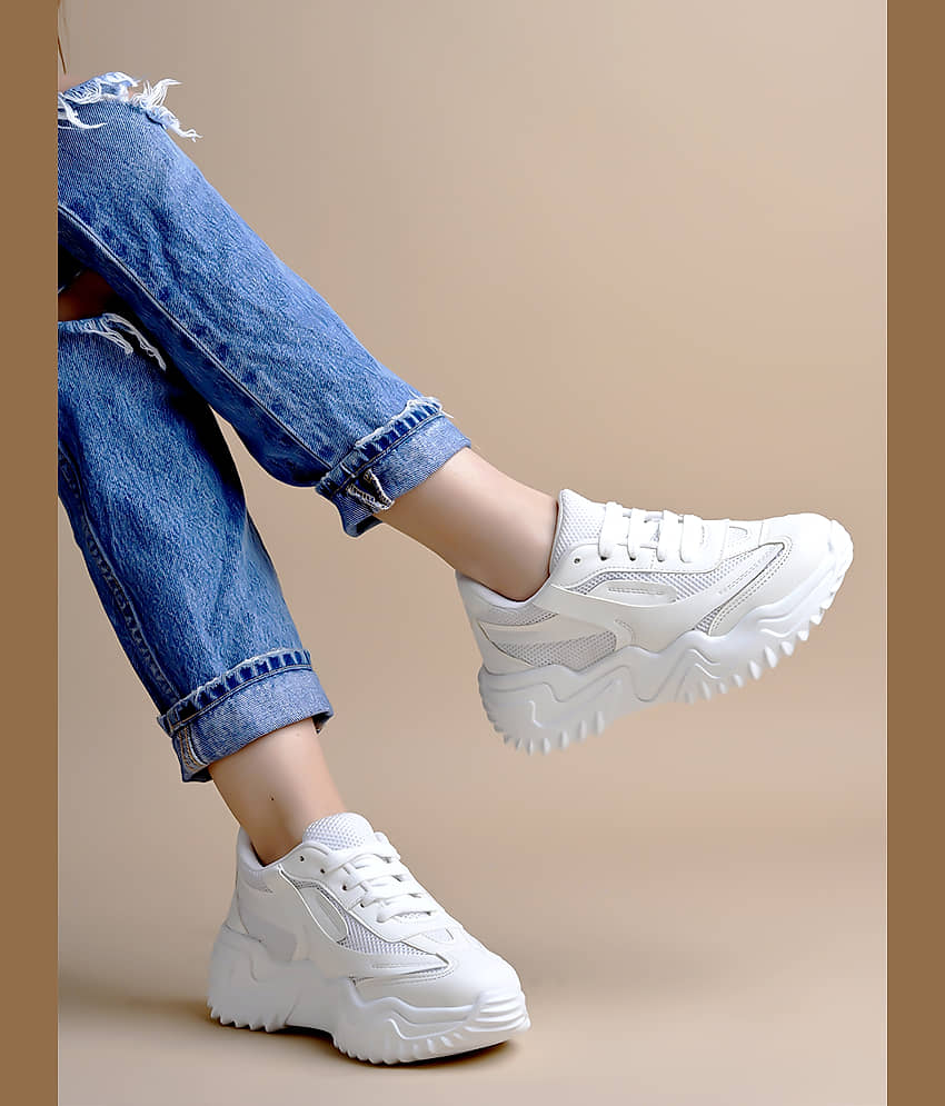 Stylestry White Women's Sneakers - Casual Shoes | Buy online on ZillyBuy