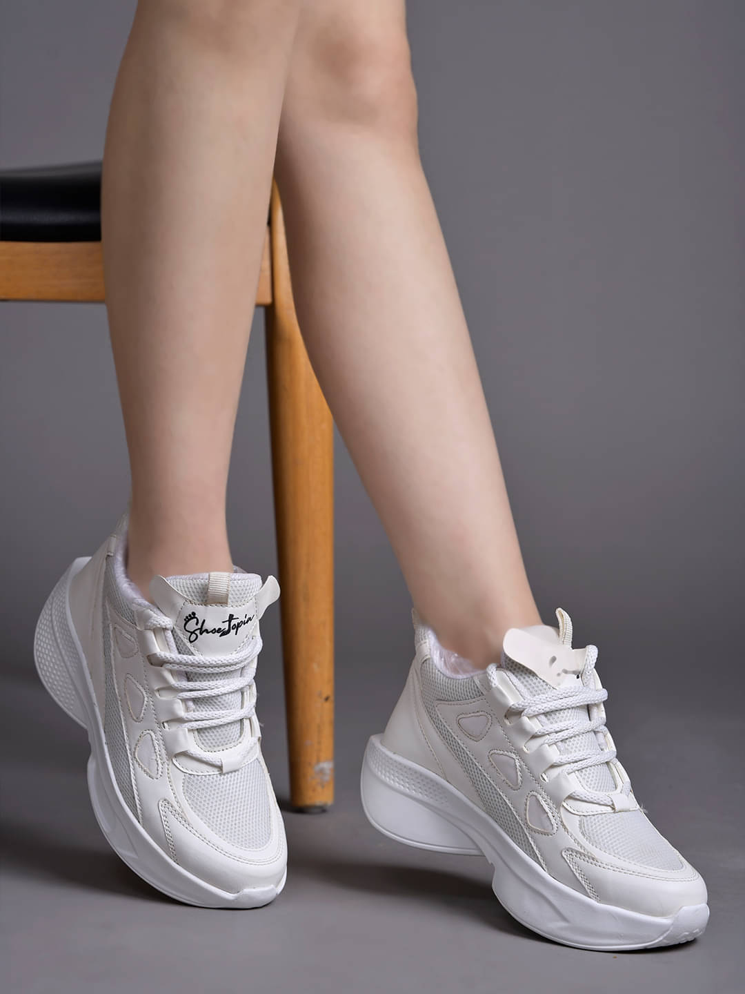     			Stylestry White Women's Sneakers