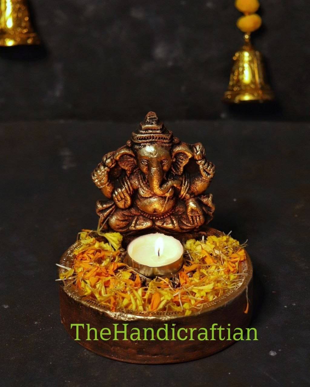     			THE HANDICRAFTIAN Terracotta Table Diya - Pack of 1