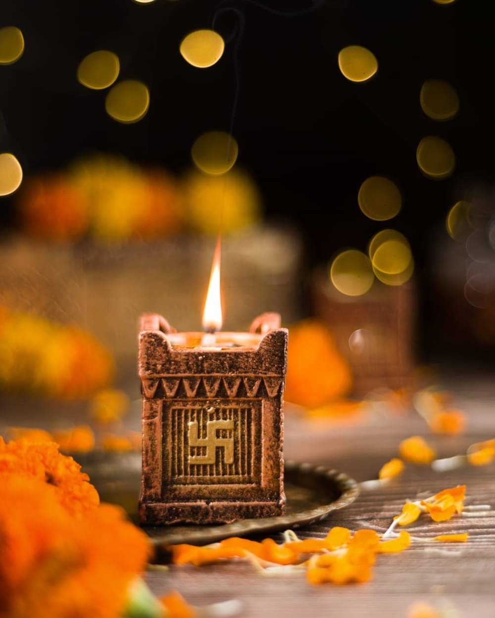     			THE HANDICRAFTIAN Terracotta Table Diya - Pack of 1