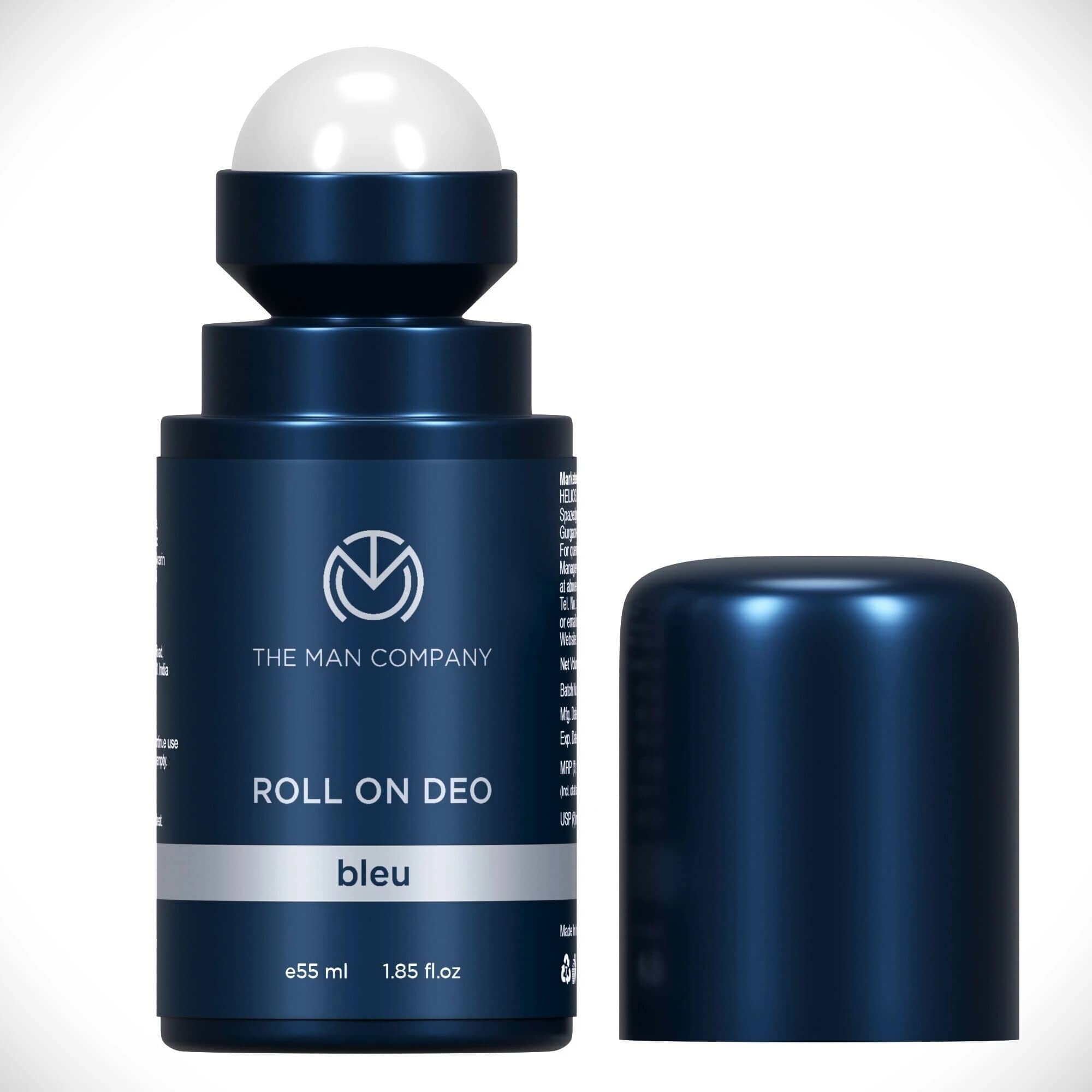 The Man Company BLEU Roll On Deo for Men 55ml Deodorant Roll-ons for Men 55 ml ( Pack of 1 )