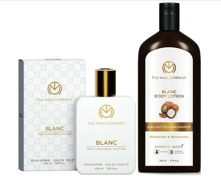 The Man Company Blanc Body Perfume & Body Lotion Combo For Long Lasting Fragrance