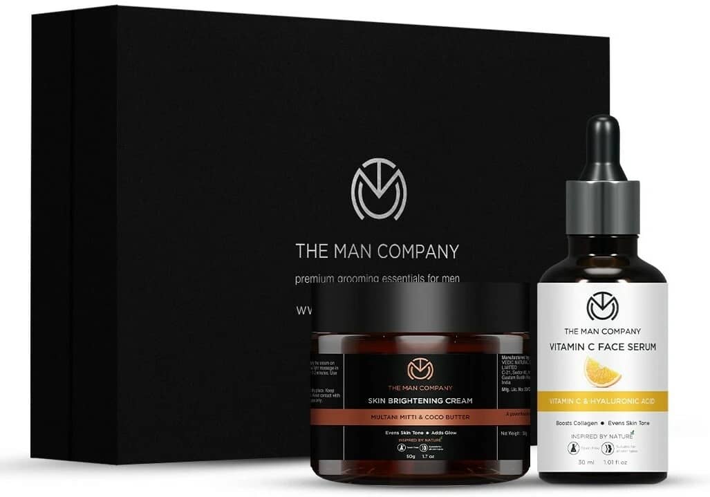 The Man Company Brighter things (Vitamin C Face Serum and Brightening Cream)