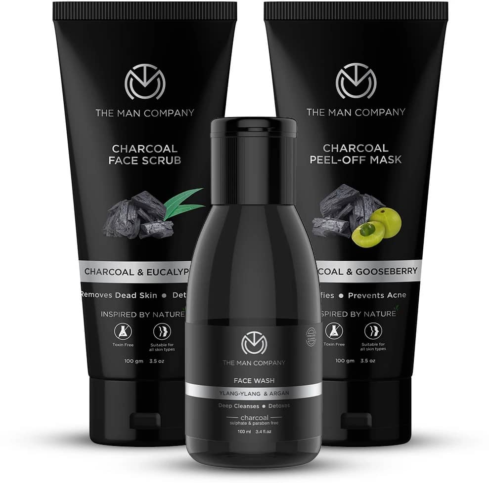 The Man Company Charcoal Cleansers Trio