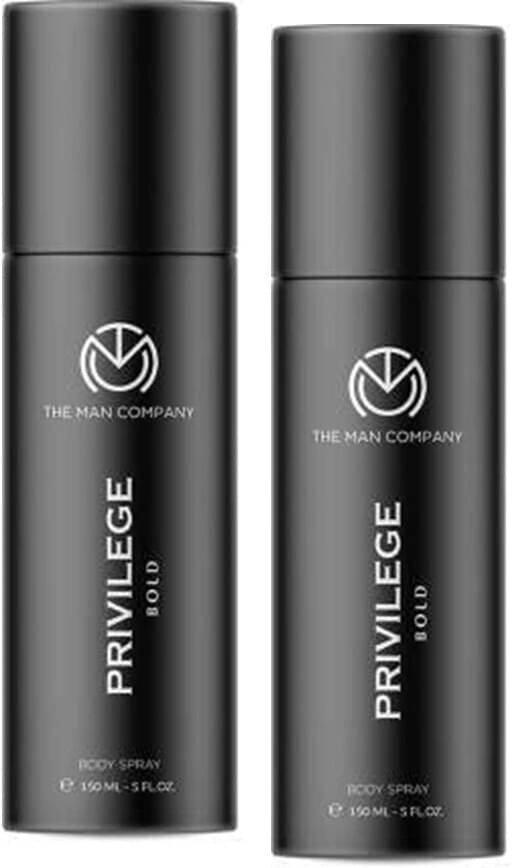 The Man Company Deo For Men - Privilege Bold- 150mlx2 Deodorant Spray for Men 300 ml ( Pack of 1 ) The Man Company Deo For Men - Privilege Bold- 150mlx2 Deodorant Spray for Men 300 ml ( Pack of 1 )