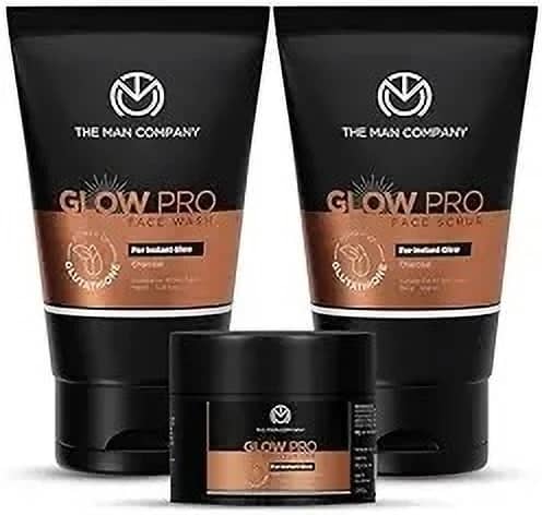The Man Company Glow Pro Face Care Kit for Oily Skin | Glowing & Moisturized Skin Routine
