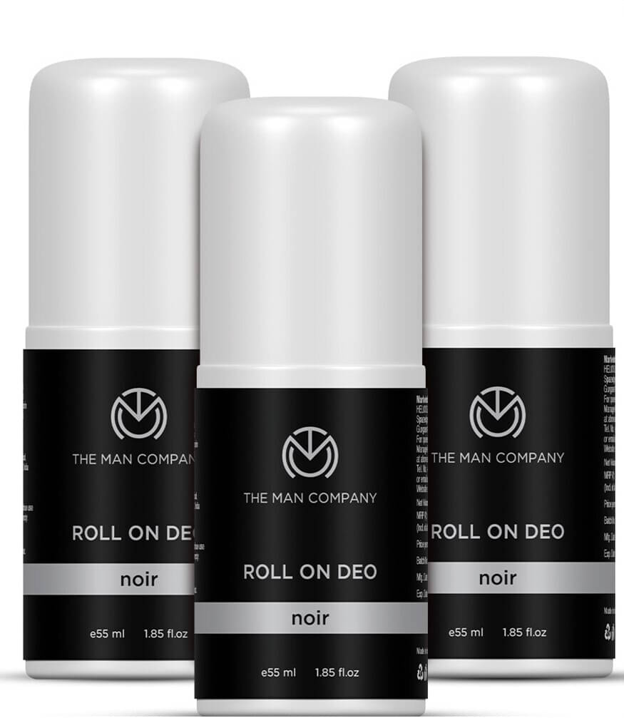 The Man Company NOIR Deo Roll On for Men, Pack of 3 Deodorant Roll-ons for Men 55 ml ( Pack of 3 ) The Man Company NOIR Deo Roll On for Men, Pack of 3 Deodorant Roll-ons for Men 55 ml ( Pack of 3 )