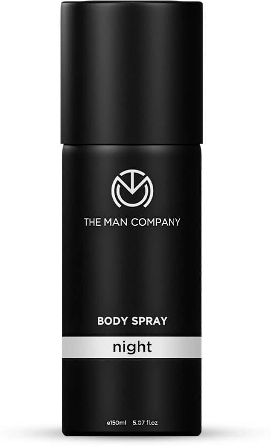 The Man Company Night Deodorant, Long-Lasting Body Spray Deodorant Spray for Unisex 150 ml ( Pack of 1 )