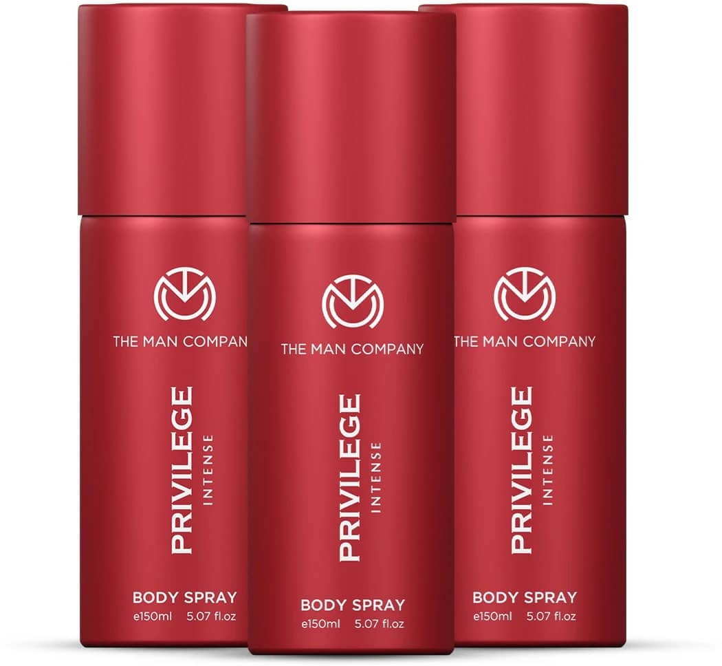 The Man Company Privilege Intense Deo Combo Pack of 3 Deodorant Spray for Men 150 ml ( Pack of 3 )