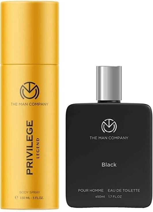 The Man Company Privilege Legend Deodorant & Black EDT Perfume Body Spray for Men 100 ml ( Pack of 2 ) The Man Company Privilege Legend Deodorant & Black EDT Perfume Body Spray for Men 100 ml ( Pack of 2 )