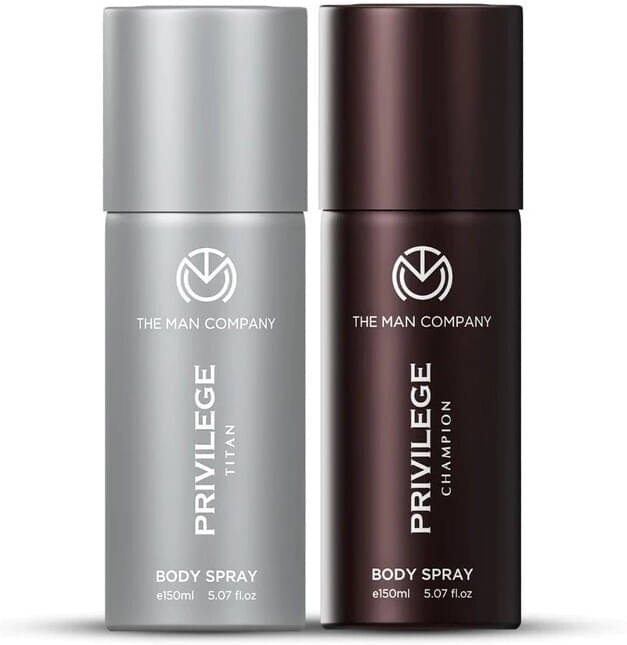 The Man Company Privilege Titan & Champion Deodorant Spray for Men 150 ml ( Pack of 2 ) The Man Company Privilege Titan & Champion Deodorant Spray for Men 150 ml ( Pack of 2 )
