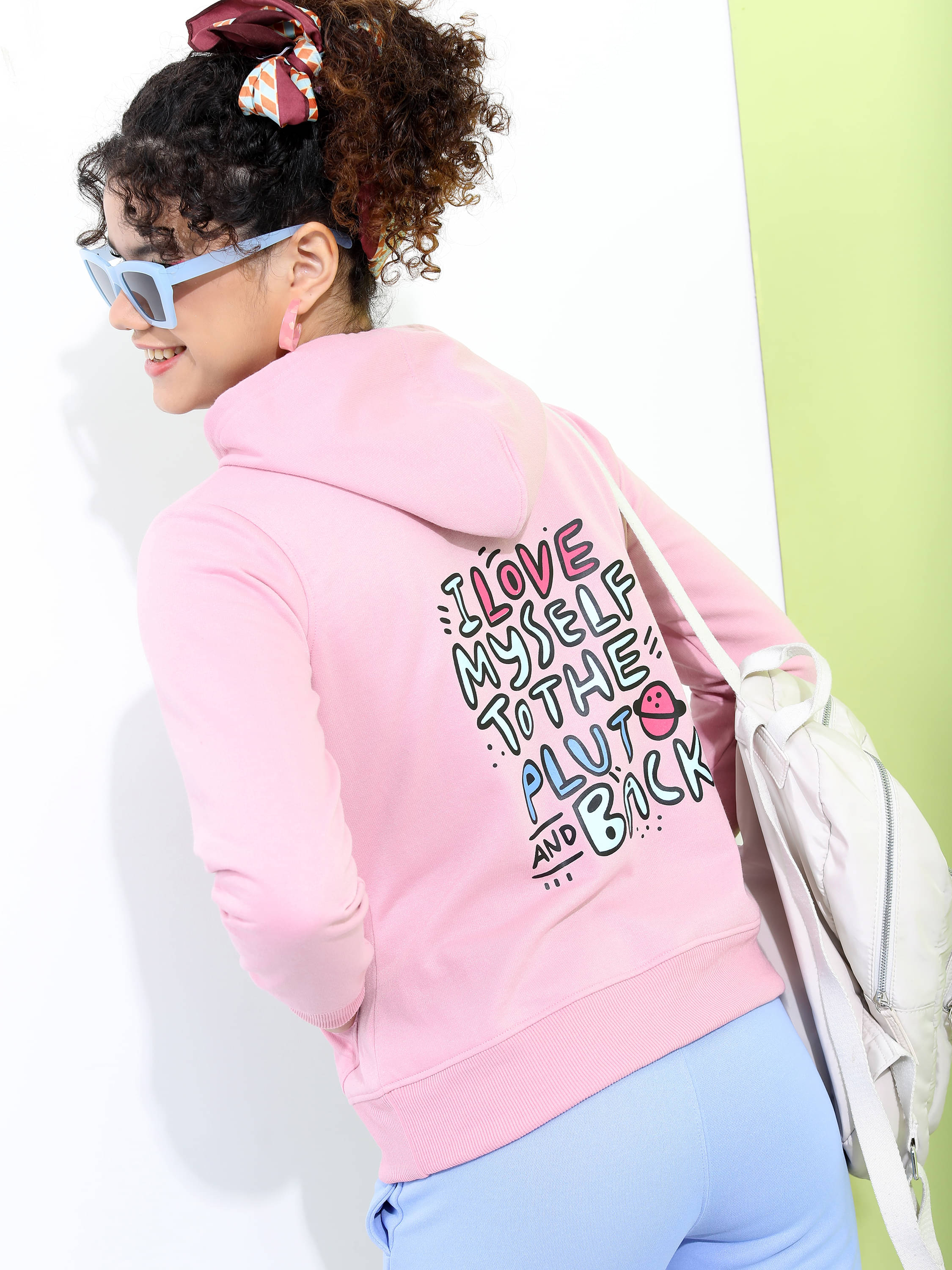     			Tokyo Talkies Cotton Blend Women's Hooded Sweatshirt ( Purple )