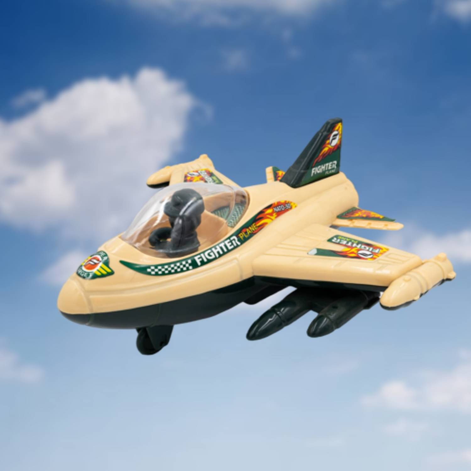     			Toybharat Fighter Plane |Multicolour |Intractive Toys| Birthday Gift for Kids
