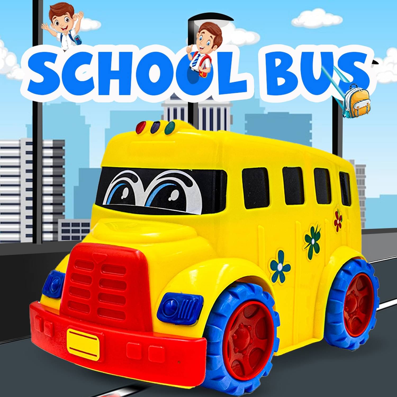     			Toybharat School Bus Friction Power Toys| Birthday Gift for Kids