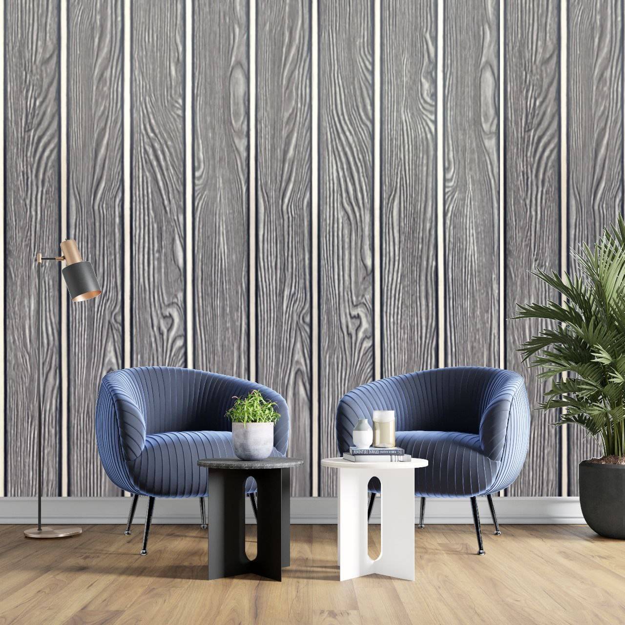     			WRUNJI, LIGHTE GREY SILVER LINE  Floral Self-Adhesive Wallpaper PVC Peel & Kitchen & Furniture Makeover(45x500 cm)