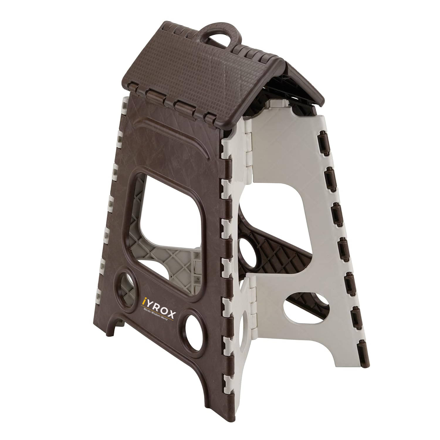     			iYROX UltraStrong 18” Folding Step Stool – Non-Slip, Multi-Purpose Stool for Home & Office