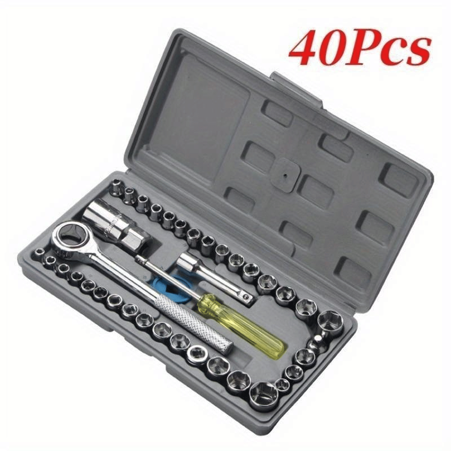     			40 in 1 Screw Driver Set PCS Automobile Motorcycle Tool Box Set Socket Wrench Sleeve Suit Hardware Auto Car Repair Tools Socket Home Tool Kit Set