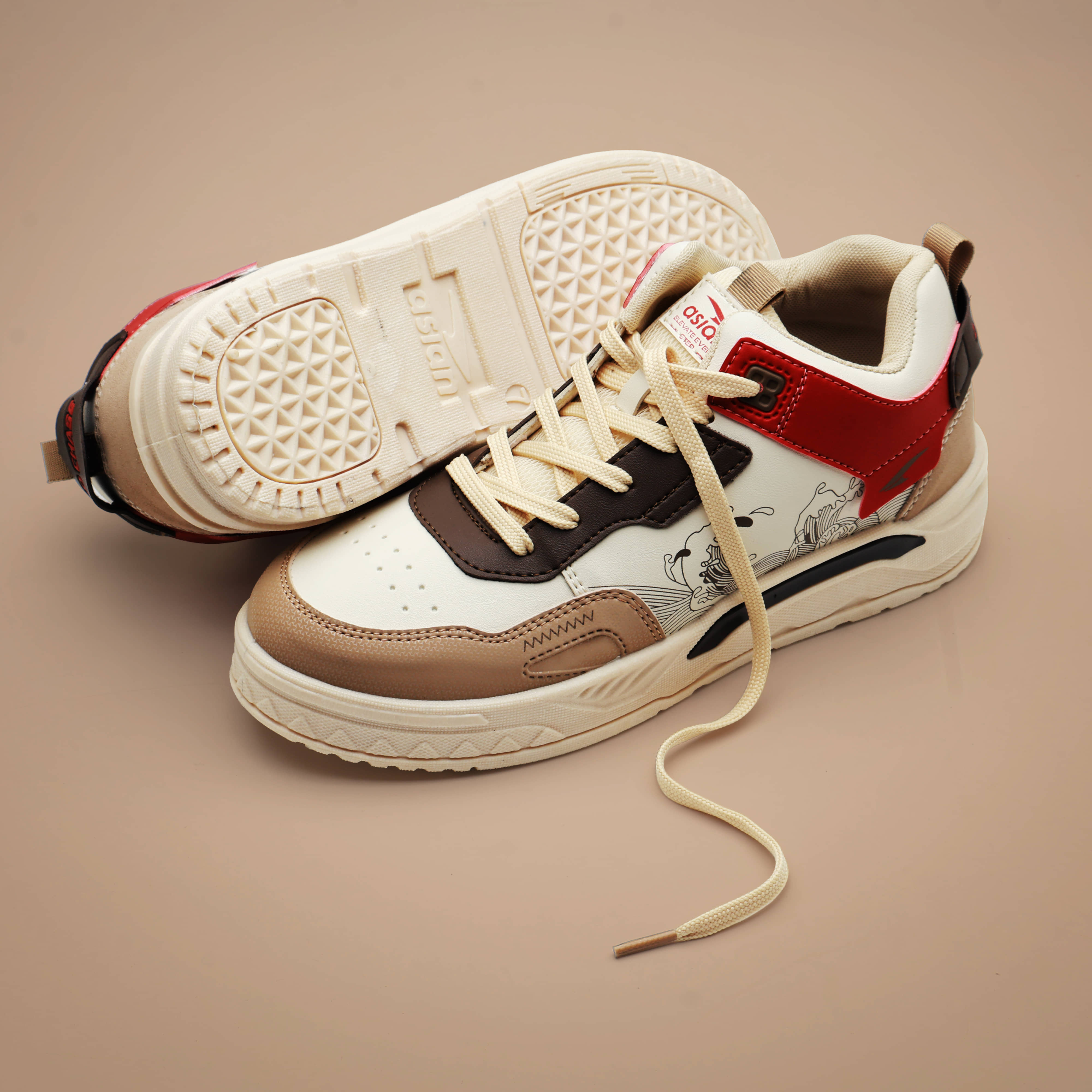すー Buy ASIAN NEXUS-11 Cream Men's Sneakers - Price ₹584 | Best Deals