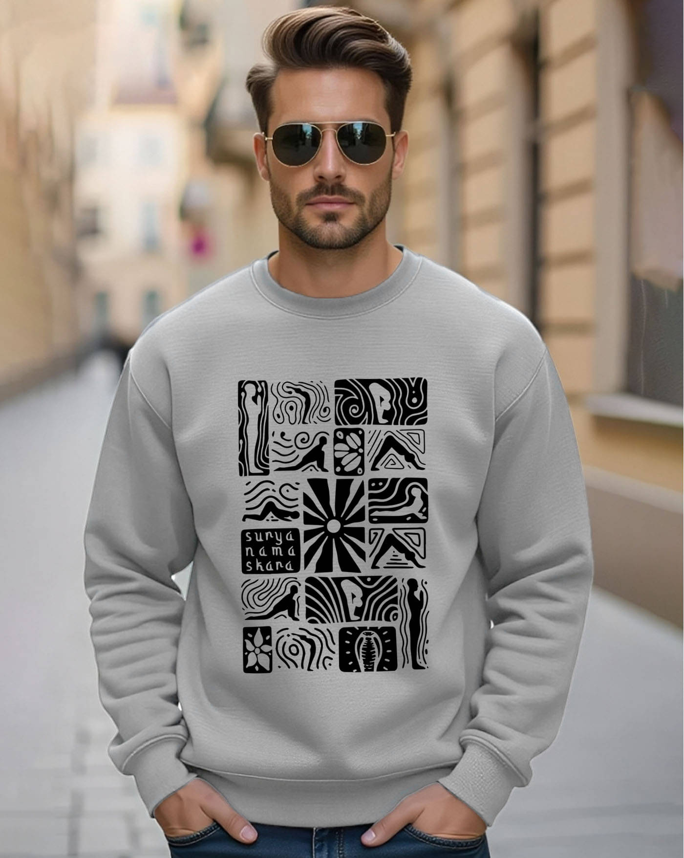 AUSK Fleece Round Neck Men's Sweatshirt - Grey ( Pack of 1 )     			AUSK Fleece Round Neck Men's Sweatshirt - Grey ( Pack of 1 )