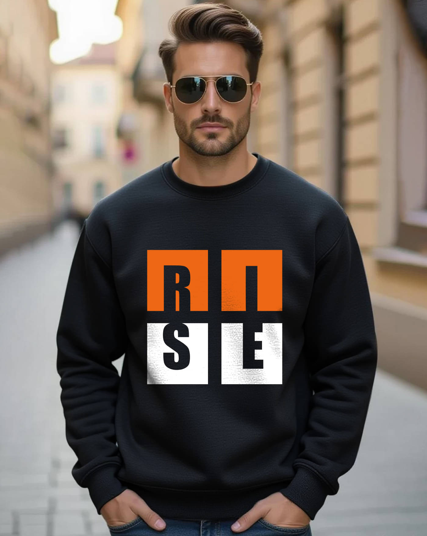     			AUSK Fleece Round Neck Men's Sweatshirt - Black ( Pack of 1 )