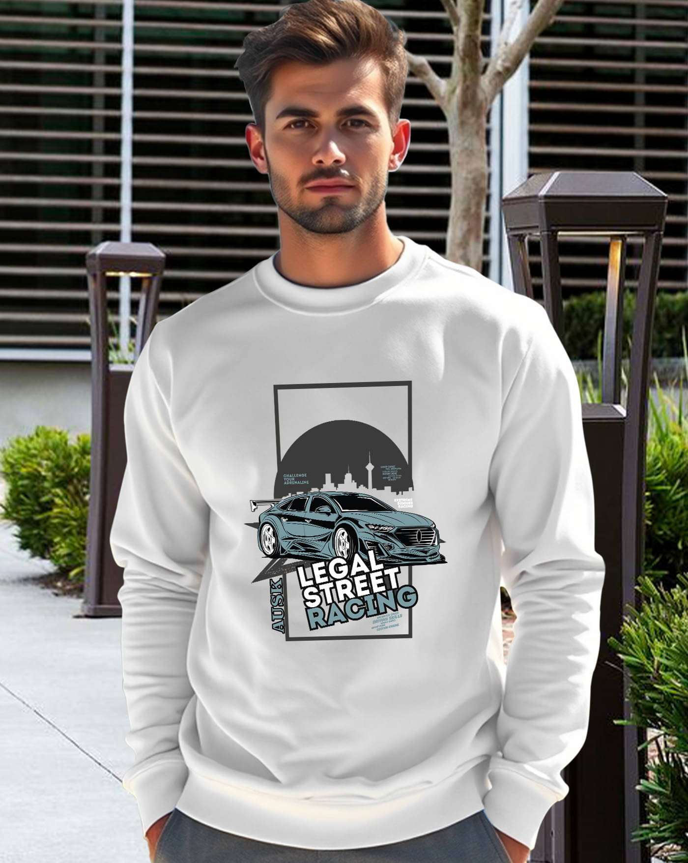 AUSK Fleece Round Neck Men's Sweatshirt - White ( Pack of 1 ) AUSK Fleece Round Neck Men's Sweatshirt - White ( Pack of 1 )