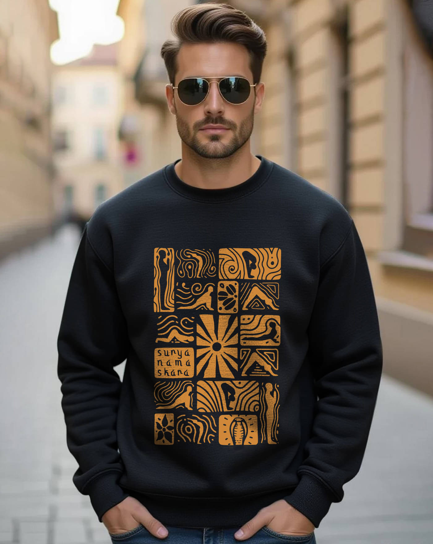 AUSK Fleece Round Neck Men's Sweatshirt - Black ( Pack of 1 ) AUSK Fleece Round Neck Men's Sweatshirt - Black ( Pack of 1 )