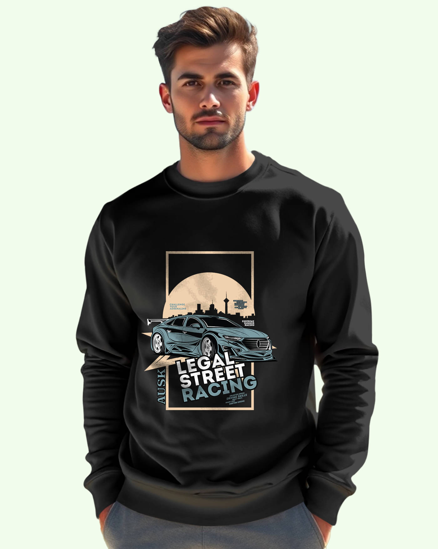     			AUSK Fleece Round Neck Men's Sweatshirt - Black ( Pack of 1 )