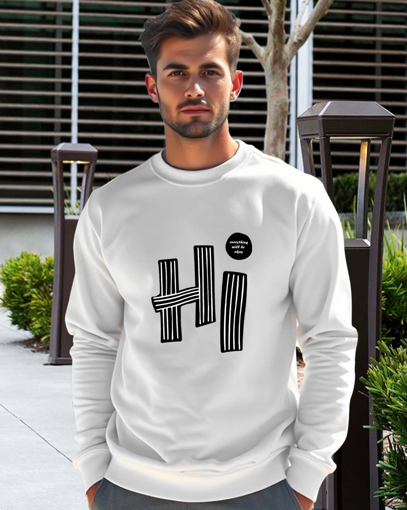 AUSK Fleece Round Neck Men's Sweatshirt - White ( Pack of 1 ) AUSK Fleece Round Neck Men's Sweatshirt - White ( Pack of 1 )