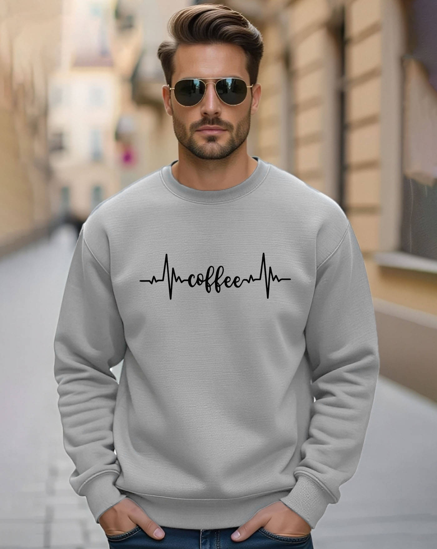 AUSK Fleece Round Neck Men's Sweatshirt - Grey ( Pack of 1 )     			AUSK Fleece Round Neck Men's Sweatshirt - Grey ( Pack of 1 )