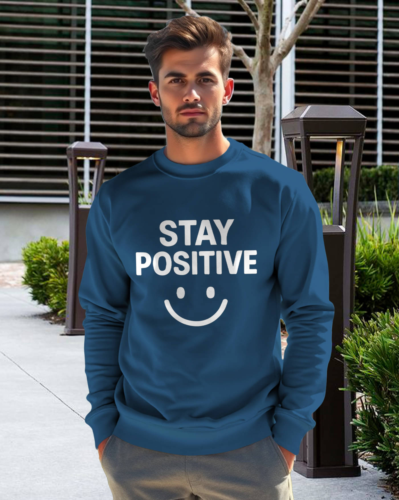 AUSK Fleece Round Neck Men's Sweatshirt - Teal Blue ( Pack of 1 ) AUSK Fleece Round Neck Men's Sweatshirt - Teal Blue ( Pack of 1 )