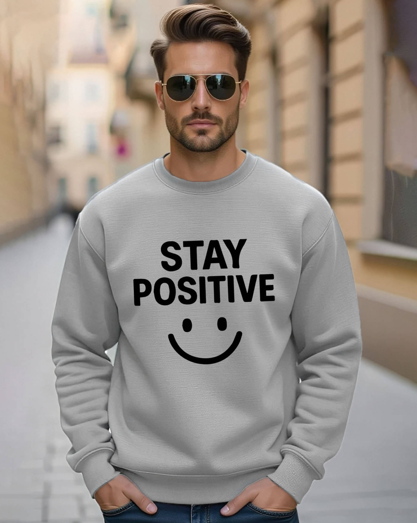 AUSK Fleece Round Neck Men's Sweatshirt - Grey ( Pack of 1 ) AUSK Fleece Round Neck Men's Sweatshirt - Grey ( Pack of 1 )