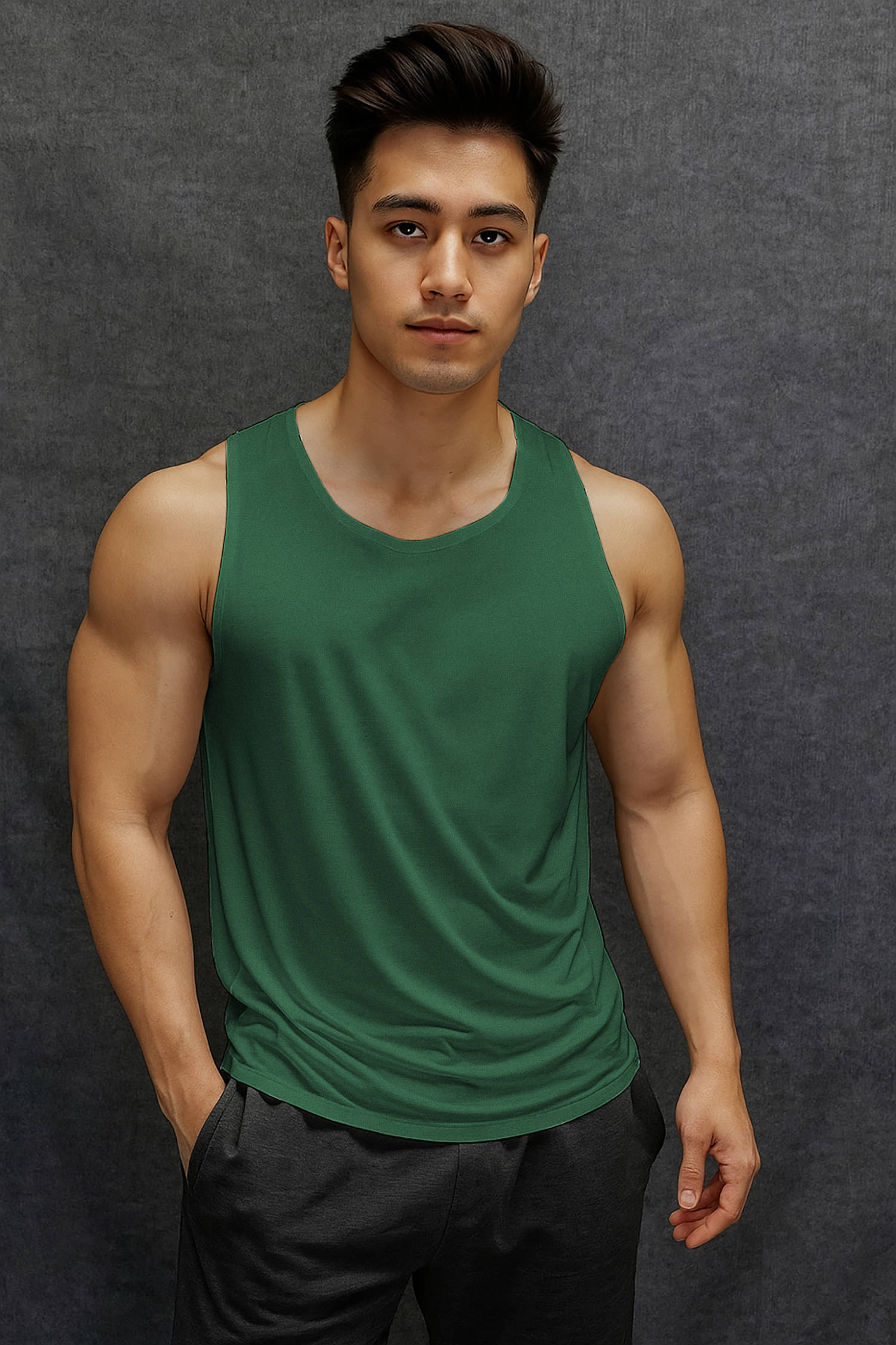     			Aiza Collection Pack of 1 Cotton Blend Basic Vest For Men ( Light Green )