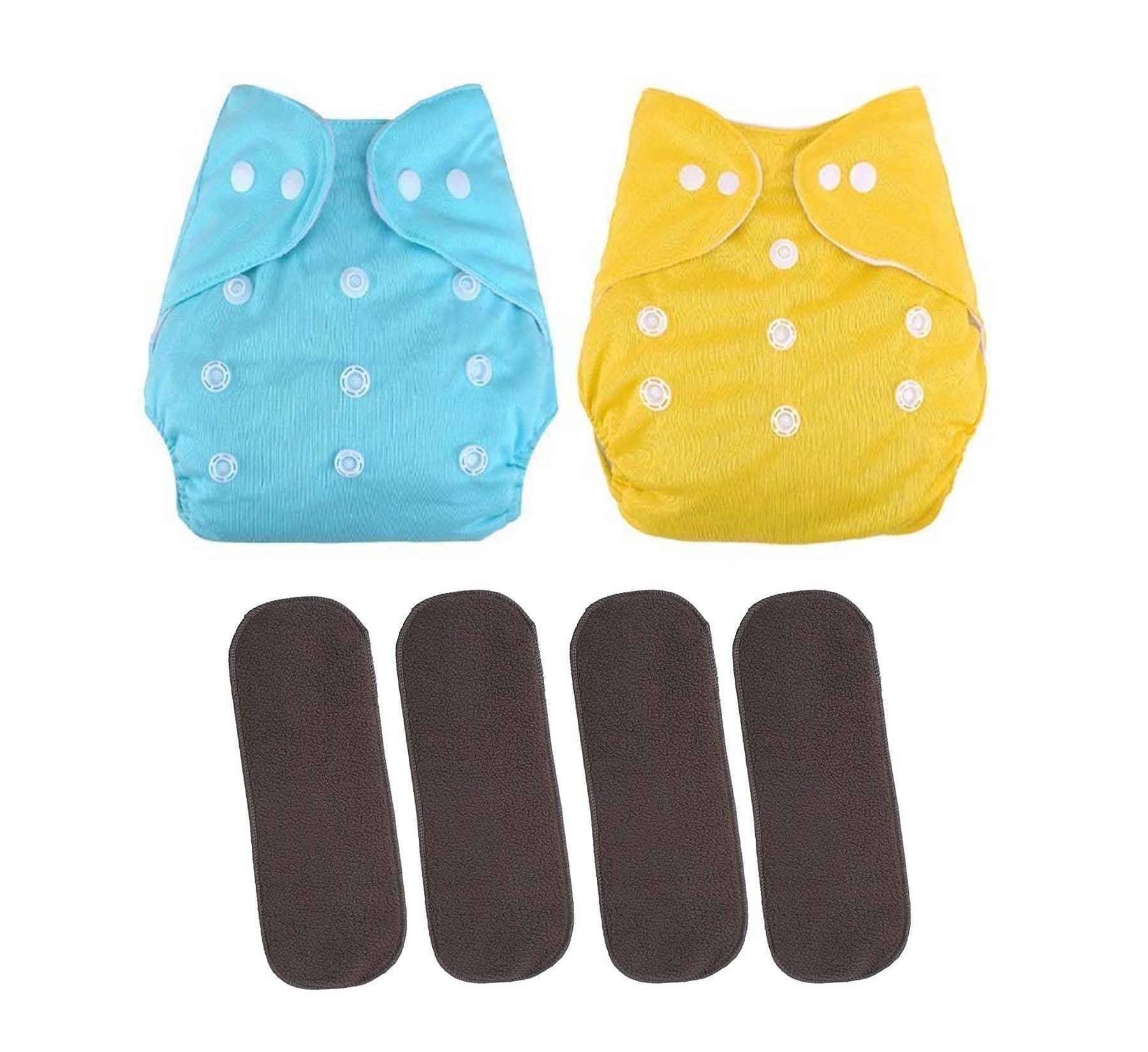 BUYBIRD Reusable Cloth Nappy With Insert ( Pack of 2 ) BUYBIRD Reusable Cloth Nappy With Insert ( Pack of 2 )