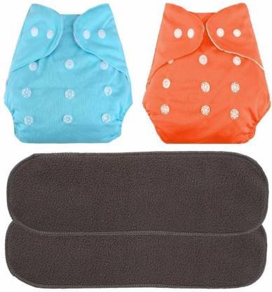     			BUYBIRD Reusable Cloth Nappy With Insert ( Pack of 2 )